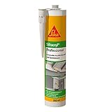 Sika – Acryldichtstoff – Sikacryl Professional Weiß – ideal für Dicht- und Anschlussfugen – für den Innenbereich – geringer Schrumpf – 300 ml