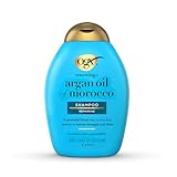 OGX Renewing Argan Oil of Morocco Shampoo (385 ml), regenerierendes Haarshampoo mit marokkanischem Arganöl, Haarpflege für trockenes Haar, ohne Sulfate & Parabene