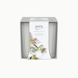 ipuro - dekorative ipuro white lily Duftkerze - minimalistische & puristische Duftkerzen im Glas - intensive Duftkerzen mit blumig zarten Noten - stilvolle Kerze 125 g