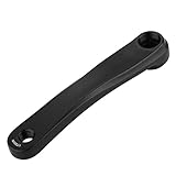 170mm Aluminium Mountain Rennrad Kurbel Fahrrad Vierkant/Fensterloch Kurbelgarnitur Radfahren Reparaturteil Linker Kurbelarm(Black-Square Hole)
