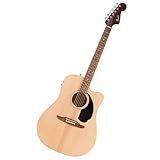 Fender California Debut Redondo Dreadnought mit Cutaway CE-Akustikgitarre, Fichtendecke, schwarzem Schlagbrett, Natural