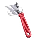 Entfilzungskamm für Hunde – Tierhaarentfernung, Hunde-Entwirrer, Fellpflegekammbürste, glattes, ergonomisches Katzenentfilzungswerkzeug für drinnen und draußen, Katzen-Entwirrungsbürste für Familien