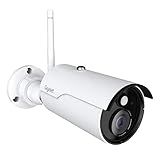 Gigaset Outdoor Camera - Überwachungskamera für den Außenbereich - Bewegungserkennung - Echtzeit-Videoübertragung in Full HD - Wetterfest - Infrarot-Nachtsicht - Home Connect Plus - App, weiß