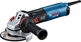 Bosch Professional Winkelschleifer GWS 17-125 S (1.700 Watt, Zusatzhandgriff, Schutzhaube, anklippbare Trennschutzhaube, Staubfilter, Zweilochschlüssel, Aufnahmeflansch, Spannmutter, im Karton)