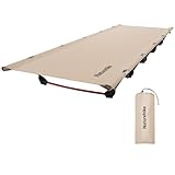 Naturehike Campingbett Ultraleichtes Feldbett Tragbares Faltbares Klappbett für Erwachsene Schlafen Belastbarkeit bis 150kg Campingliege für Zelten Wandern Home Rucksackreisen Büro-Mittagspause-Bett
