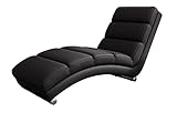 Mirjan24 Relaxliege Holiday Loungesessel Liegesessel Polstersessel Farbauswahl Relaxsessel Modern Wohnmöbel aus Kunstleder + Webstoff (Soft 011 + Lawa 07)