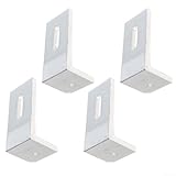L-Fuß-Solarhalterung, 10 Stück, Aluminiumlegierung, Photovoltaik-Panel-Montagehalterung für Dach-PV-Anlagen, wasserdicht und wetterbeständig, einfache Installation, private und leichte kommerzielle