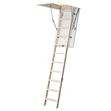 Bodentreppe │ wärmegedämmt │ 112 x 60 cm │ 3-teiliges Leiternteil │ Lichte Raumhöhe bis 260 cm │ U-Wert 1,60 │ Inkl. Bedienstab │ 150 kg Traglast