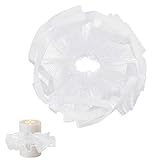 LIULINY 4 Stück Tropfschutz Kommunionkerze, Tropfenfänger für Kerzen, Tropfenfänger für Kerzen, Taufkerze Tropfschutz, Kerzenrock 3,5 cm Durchmesser, für Taufkerze, Stabkerzen, Kommunionkerze (Weiß)