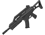 B.W. Softair Gun Airsoft Gewehr + Munition | PA-110 / Replika G36 - Schwarz Profi Voll ABS | 64 cm. Inkl. Magazin & unter 0,5 Joule (ab 14 Jahre)