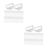 FRCOLOR 2 Sätze Medizinisches Einwegarmband Medizinisches Armband Weißes Armband Id Sicherheitsarmbänder Krankenhauszubehör Medizinische Id-armbänder Leere Armbänder Pvc 100 Stück * 2