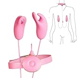 YILUQIFLY Nippelklemmen Brustwarzen für Männer Frauen Sexy Silikon Verstellbarer Halsring Vibrierendes Nippel-Clamp-Set mit 10 Vibrationsmodi Erotisches Intimspielzeug für Erwachsene