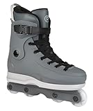 Playlife Aggressive Inline Skate Rave Park - Inlineskate für Street, Skatepark und Halfpipe - Inliner Stuntskate Schwarz Gr. 37-46 mit Kizer Fluid V Frame Playlife Basic Rollen - Flat-Setup (41-42)