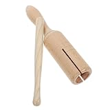 FRCOLOR Holz Guiro Schlaginstrument Percussion Lernspielzeug Glatte Oberfläche Handgerechte Fördert Feinmotorik und Musikalische Früherziehung