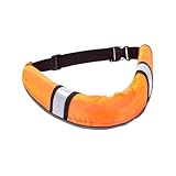 Manuell Aufblasbarer Gürtel - Aufblasbarer Verstellbarer Schwimmgürtel,Wassersicherheitshilfe für Bootfahren Angeln Schnorcheln Steg Wakeboard Pool Reisen Paddeln