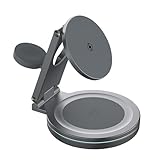 Kabelloses Ladegerät, rutschfeste, magnetische Ladestation, Zinklegierung und Handy-Ladeständer, multifunktionale Nachttisch-Ladestation für Gepäck, Spielekonsole