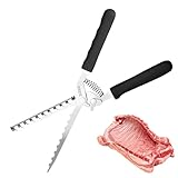 Werkzeug für Küstenmembran | dickes hitzebeständiges Gerät | ergonomischer Griff für Grillbesteck 27,5 x 3,8 x 1 cm | Entfernen Sie Schweinerippchen aus Membrane in 5 Sekunden