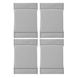 ULDIGI Verstellbare Kameratascheneinsätze 4 Stück Gepolstert Stoßdämpfend Objektivschutzhüllen in Grau für Digitalkamera und Reisefotografie