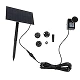 SOIMISS Solarbrunnen Solar Wasserpumpe Gartenteich Vogelbad Springbrunnen Wasserspiel Solarbrunnenpumpe Energiesparend Leicht Tragbar Einfache Installation Langlebig