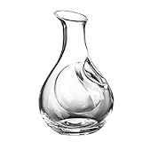 RFME 385 ml Weinkaraffe aus Glas im japanischen Stil, Eisweinflaschenausgießer, Whiskeybelüfter, Kaltgetränkehalter for Likör, Bourbon, Wodka (Color : Transparent Color)