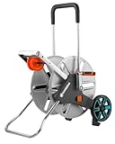 Gardena CleverRoll L Easy Metall: Großer Schlauchwagen bis zu 100 m Kapazität, besonders standfest, Schlauchführung in robustem Metallrahmen (18550-20)