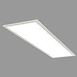 BRILONER – Deckenleuchte, LED Panel, Bürolampe, Deckenlampe, Neutralweißes Licht, 4.100 Lumen, 38W, 119.5 cm, Weiß