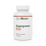 GymBeam Supergreens CAPS - Mit Chlorella Und Spirulina - Vitalität & Energie, mit Gerstengras, Matcha (Grüntee), Moringa, Spinat & Ginkgo Biloba, 7-Pflanzenkomplex, einfach zu Dosieren, 60 kaps