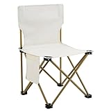 Campingstuhl Faltbar Sessel 42x42x72cm, Anglerstuhl Sessel mit Seitentasche, Tragbarer Bequem Gepolster Klappstuhl, Ultraleichter und Bequemer Faltbar, für Outdoor, Garten, Balkon, Picknick