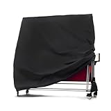Tischtennis Schutzhülle Outdoor Wasserdicht Oxford Tischtennisplatte Abdeckung 185 breit Wetterfest Klappbar Ping-Pong Tisch Kleidung gegen Nässe Schmutz Regen Schnee und UV (Black, 165x70x185cm)