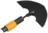 Fiskars Rasenkantenstecher, Werkzeugkopf, Breite: 35 cm, Borstahl, Schwarz/Orange, QuikFit, 1000690