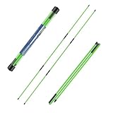 flintronic Golf Alignment Sticks, 2 Stück Klappbar Golfübungsstangen mit Durchsichtigem Aufbewahrungsrohr, Alignment Übungsstangen Schwunghilfe Golfübungsgerät Richtungsanzeige zum Zielen Putten