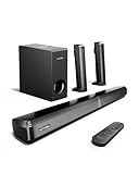 ULTIMEA 4.1-Kanal Soundbar für TV Geräte, mit Subwoofer,...