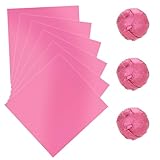 JJUNW 100 Stück Folie Papier Wrapper, 15x15cm Aluminiumfolie Schokolade Verpackungen, Candy Wrapper Geschenkpapier aus Aluminiumfolie Bonbonpapier für DIY Dekoration Süßigkeiten Schokolade(rosa)