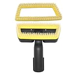 CashMuch Handbürste für Kärcher Sc1-5 und CTK1020, abnehmbare Reacble Stm Clning HD mit Lon-Borsten mit H-Härte Lon-Borsten, 15,6 x 6 cm, kompatibel mit Stm-Hülsen und Verlängerung S