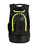 arena Fastpack 3.0 Sportlicher Rucksack für den Strand, das Fitnessstudio und den Sport, Reisetasche aus Wasserabweisendem Stoff mit Gepolsterten Schultergurten, Schuh- und Nasskleiderfach, 40 Liter