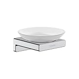 hansgrohe AddStoris - Seifenschale, Seifenablage für Wandmontage, verdeckte Befestigung, Badezimmer Zubehör, Chrom, 41746000
