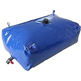 Faltbare Wasseraufbewahrungstasche, tragbarer Wasserbehälter mit großer Kapazität und Ein-Aus-Ventil, ideal für Regenwassersammlung im Freien und Notfallwasserversorgung