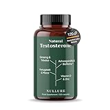 Testosteron Booster Nullure | Vegan | Ashwagandha + Maca + Panax Ginseng + Bockshornklee + Tribulus Terrestris + Zink | Leistung · Libido · Muskelaufbau · Energie | Natürlicher Testo | 120 Kapseln