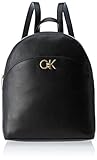 Calvin Klein Damen Gewölbter Re-Lock Rucksäcke, Ck Schwarz