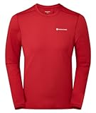 Montane Herren Dart Lite Langarm-T-Shirt, Acer Red, XS