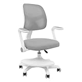 MELAQULY Kinder-Schreibtischstuhl, Drehstuhl Kinderstuhl 40-52cm höhenverstellbar mit Fußablage, Kinderdrehstuhl Jugendstuhl bis 158kg für Kinderzimmer Schlafzimmer Büro