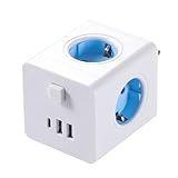 Steckdosenadapter, Ladegerät, USB-Port mit Überlastschutz, tragbarer Adapter für Computer und Telefon