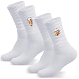 Jadive 2 Paar Lustige socken Socken mit Motiv Tennissocken mit Motiv für Weihnachten Herren Damen Geschenke