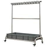 Beweglicher Reinigungswerkzeugwagen mit 13 Schlitzen – bodenstehender Organizer für effiziente Aufbewahrung