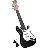 Aboiled 17-Gitarrenspielzeug für Kinder, 4-Saitige E-Gitarre, Musikinstrumente für Kinder, Tragbares Elektronisches Instrumentspielzeug, Einfache Installation, A