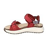 Josef Seibel Damen Plateausandalen Annie 04,Weite G (Normal),Wechselfußbett,Plateausandaletten,bequem,Women's,Woman,rot-Kombi,41 EU / 7 UK