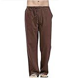 AdBFJAF Cargohose Herren Stretch Lässige Arbeit Sport Overalls Hosen Bedruckte lässige Männer Splexen Hosentasche Herren Hosen Fitness Kurze Hose Herren (Brown, XL)
