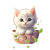 Katzen-Lufterfrischer-Clip – kreatives Auto-Parfüm für die Luftzirkulation, kreatives Automobil-Parfüm, Katzen-Auto-Lüftungsdiffusor für kleine Räume, Geschenk für Männer und Frauen