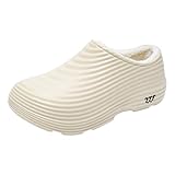 Trainingsschuhe für Herren, Arbeitsschuhe für Herren, formell und lässig, Slipper, zum Anziehen, extra breit, beige, 45 EU