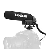 Takstar Videomikrofon Super-Kardioid Kondensor Mikrofone Professionelle 3,5mm Klinke Externes Mini Shotgun Mikrofone für Vlog Video Studio DSLR Camera Smartphone Filmproduktion Aufnahmen Podcasting